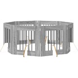  Vrata za pse s postoljem 8 pcs Siva sonoma 60 x 60 cm | shoptok.hr