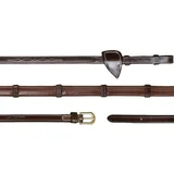 Gumijaste vajeti z zankami "D Collection", 16 mm - rjava