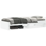 Maison Chic Posteljni okvir - Enojna postelja - Postelja za odrasle bel 75x190 cm inženirski les-J9953, (21775971) | Shoptok.si