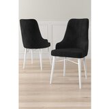 Hanah home Neta - Black, White BlackWhite Chair Set (2 Pieces) | ePonuda.com