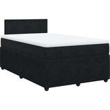  Krevet box spring s madracem crni 120 x 190 cm baršunasti | shoptok.hr