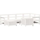  7-dijelni set vrtnih sofa bijeli od masivne borovine | shoptok.hr