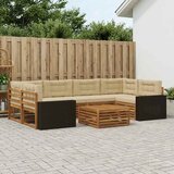  Set vanjskih sofa 7 kom. Prirodna i bež Poliester | shoptok.hr