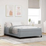  Krevet s opruga kutije Svijetlo siva Crna 160 x 200 cm | shoptok.hr