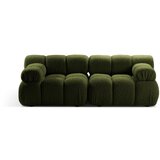 Micadoni Zelena sedežna garnitura iz tkanine bouclé 188 cm Bellis – Home Cene