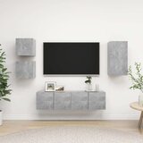  5-dijelni set TV ormarića siva boja betona od iverice | shoptok.hr