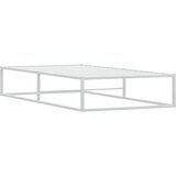 vidaXL Posteljni okvir brez vzmetnice bel 100x200 cm kovinska | Shoptok.si