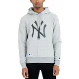 New York Yankees Majica s kapuljačom MLB Team Logo Hoody Light Grey 2XL