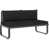 vidaXL 5dijelna vrtna kutna garnitura s jastucima od aluminija i WPC-a | shoptok.hr