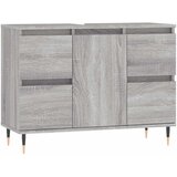 Maison Chic Kopalniška omarica - Kopalniški kabinet siva sonoma 80x33x60 cm inženirski les, (21795039) | Shoptok.si