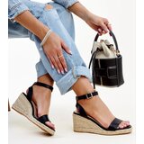 Gemre Black wedge sandals Koura | Shoptok.si