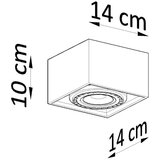 Nice Lamps Stropna svjetiljka u prirodnoj boji 14x14 cm Urara – | shoptok.hr