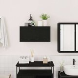  Kupaonski zidni ormarić crni 60x25x30 cm izrađeno drvo | shoptok.hr