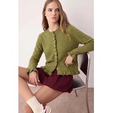 TRENDYOLMILLA Trendyol ženski duks Green Button Detailed Soft Textured Knitwear Cardigan, zelena | Eponuda.com