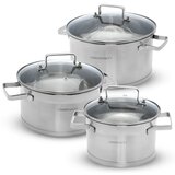 CLASSBACH Set posode C-KTS / 6-delni / indukcija / inox, steklo, (5000110698) | Shoptok.si