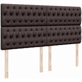  Krevet s oprugama i madracem tamnosmeđi 200x200 cm od tkanine | shoptok.hr