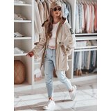 DStreet Kurtka damska parka przejściowa GLAMOON beżowa | shoptok.hr