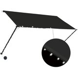 Tenda na uvlačenje s LED svjetlima 250 x 150 cm antracit | shoptok.hr