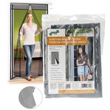  CHOMIK Magnetna zavesa protiv insekata za vrata 80/90/100 × 210/220 cm, siva HEB5528 u