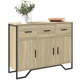 vidaXL Komoda sonoma hrast 97x32,5x74,5 cm inženirski les Cene