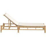  Ležaljka s jastucima 55x199x30 cm Bambus | Eponuda.com