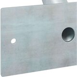 vidaXL Nosilec zastave Srebrna Nerjaveče jeklo 13 x 6 x 12,5 cm Trajno | Shoptok.si