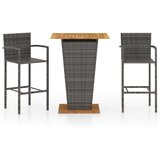  3-dijelni vrtni barski set sivi | shoptok.hr
