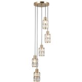  ITALUX PND-40668-5-HBR - Luster na sajli ALMA 5xE27/40W/230V zlatna | Eponuda.com
