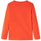 vidaXL Otroška majica z dolgimi rokavi živo oranžna 128 | Shoptok.si