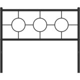  Metalno zamjensko uzglavlje crno 107 cm | shoptok.hr