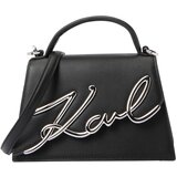 Karl Lagerfeld Ročna torbica črna / srebrna | Shoptok.si