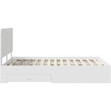  Konstrukcija postelje Bela 140 x 200 cm Konstruiran les, (5000102270) | Shoptok.si