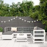  8-dijelni set vrtnih sofa bijeli od masivne borovine | shoptok.hr