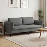 SOFA za 3 osobe Tamnosiva 222 x 81 x 89 cm Tkanina u
