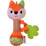  Plišana zvečka jelen sa silikonskom glodalicom za bebe, 18 cm | shoptok.hr