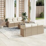 7-dijelni set vrtnih sofa od poliratana s jastucima bež | shoptok.hr