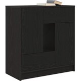  Komoda s ladicama i vratima crni hrast 70,5x34x74,5 cm | Eponuda.ba