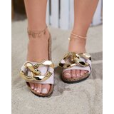 Resti Ladies' beige slippers with decoration at Fixci- Footwear | ePonuda.com