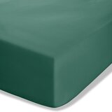 Catherine Lansfield Tamno zelena plahta s gumom od perkala 135x190 cm Easy Iron Percale – | shoptok.hr