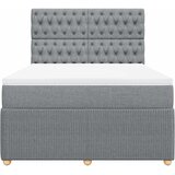  Krevet box spring s madracem svjetlosiva 160x200 cm tkanina | shoptok.hr