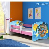  Dječji krevet ACMA s motivom, bočna roza 160x80 cm 21 Pirates | shoptok.hr