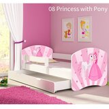 ACMA Dječji krevet s motivom, bočna bijela + ladica 140x70 cm - 08 Princess with Pony Cijene