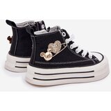 Boto Children's High Sneakers With Gold Decoration Black Elvena | ePonuda.com