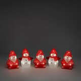 Konstsmide LED božićna ukrasna figura Djed Božićnjak i snjegović (9 m x 10 cm x 13 cm, LED) | shoptok.hr