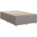 vidaXL Krevet s oprugama i madracem smeđesivi 120 x 190 cm od tkanine | shoptok.hr