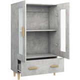  Visoka omarica betonsko siva 70x31x115 cm konstruiran les, (20654423) | Shoptok.si