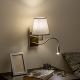  Brilagi - LED zidna svetiljka NUBILA 1xE27/25W/230V + LED/3W hrom/siva | Eponuda.com