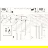  Obesna svetilka PASTELO 3 črna, (21347803) | Shoptok.si