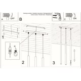 Sollux SL.0470 - Luster na sajli PASTELO 3 3xG9/8W/230V crni | Eponuda.com