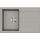  Umivalnica Siva 780 x 500 mm 80% Kvarc in 20% Smola - - Siva - 17.82 - 780 x 500 mm - 2025-vidaXL-Uvoz_2 | Shoptok.si